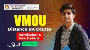 VMOU Distance BA Course Admission & Fees Details