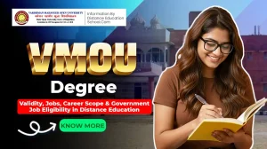 VMOU Degree Validity jobs Career Scope Government job Eligibility in Distance Education
